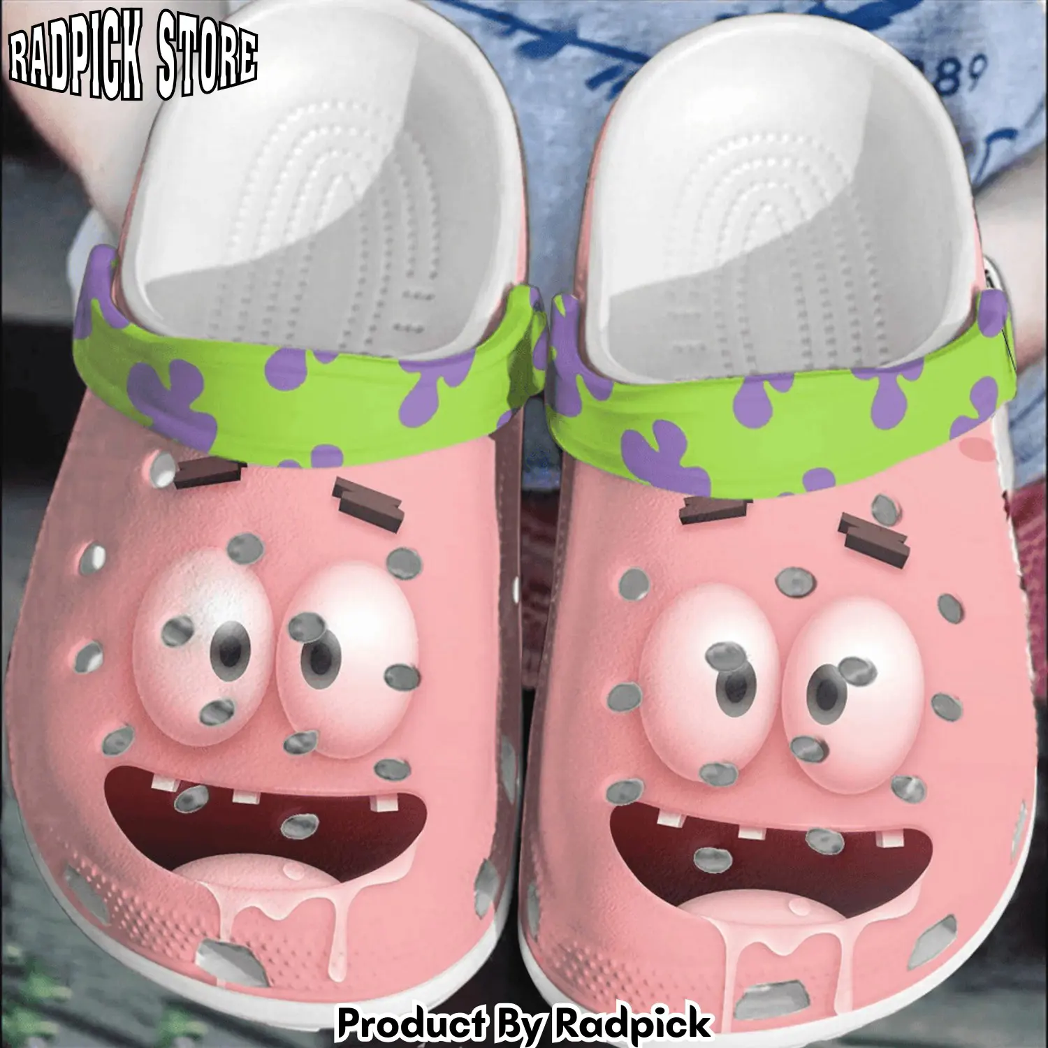 Radpick sponge and starfish clogs shoes for men women rp6521343
